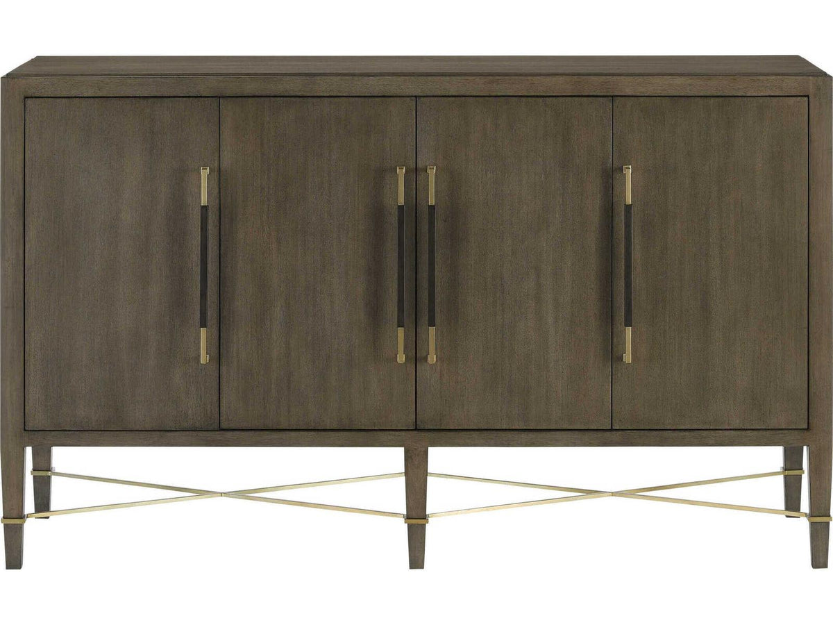 Currey and Company Verona Chanterelle Sideboard in Mahogany and Champagne