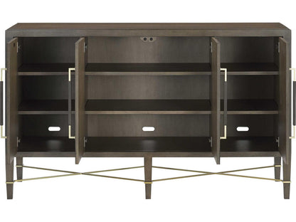 Currey and Company Verona Chanterelle Sideboard in Mahogany and Champagne