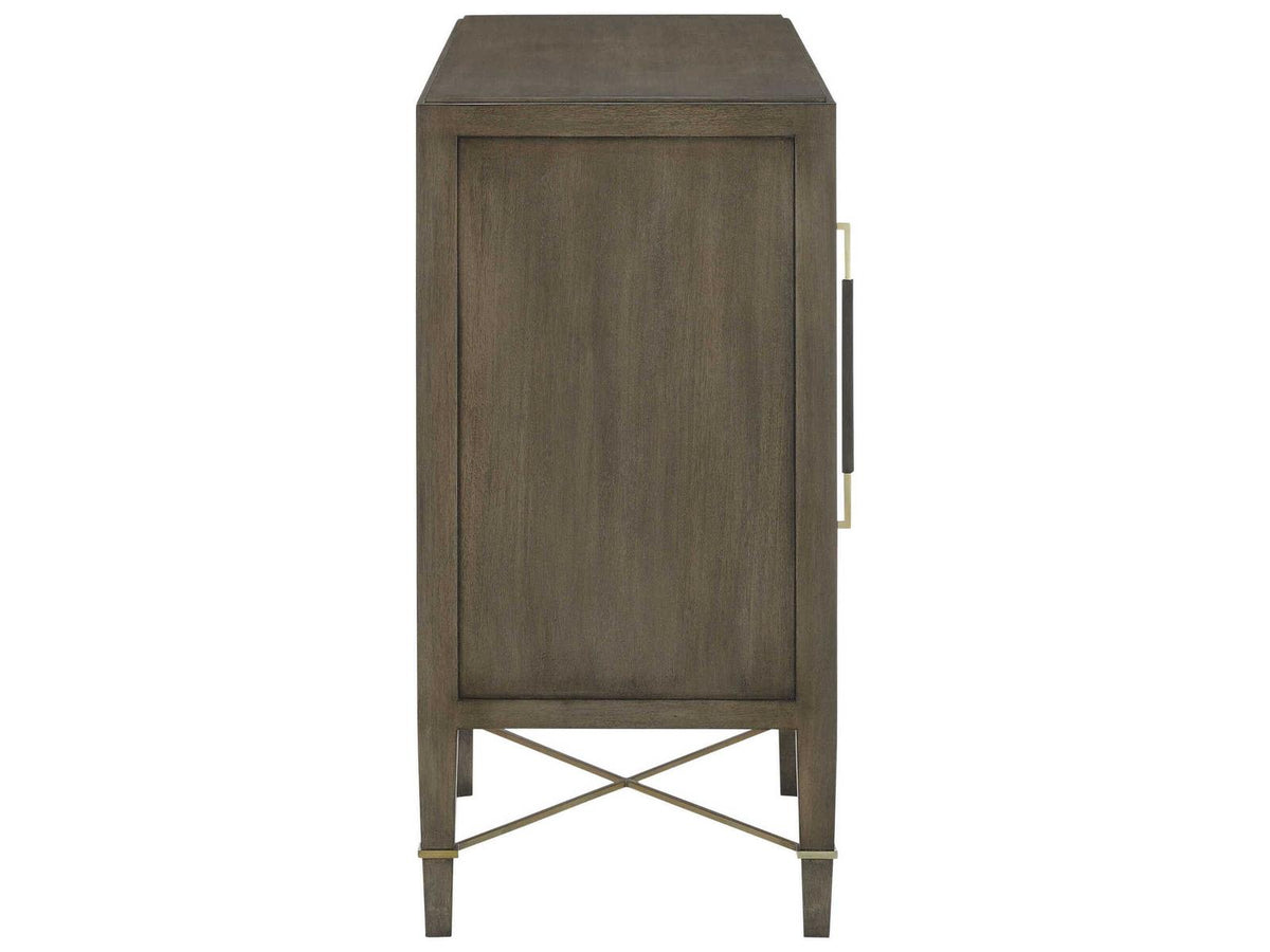 Currey and Company Verona Chanterelle Sideboard in Mahogany and Champagne