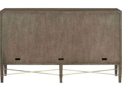 Currey and Company Verona Chanterelle Sideboard in Mahogany and Champagne
