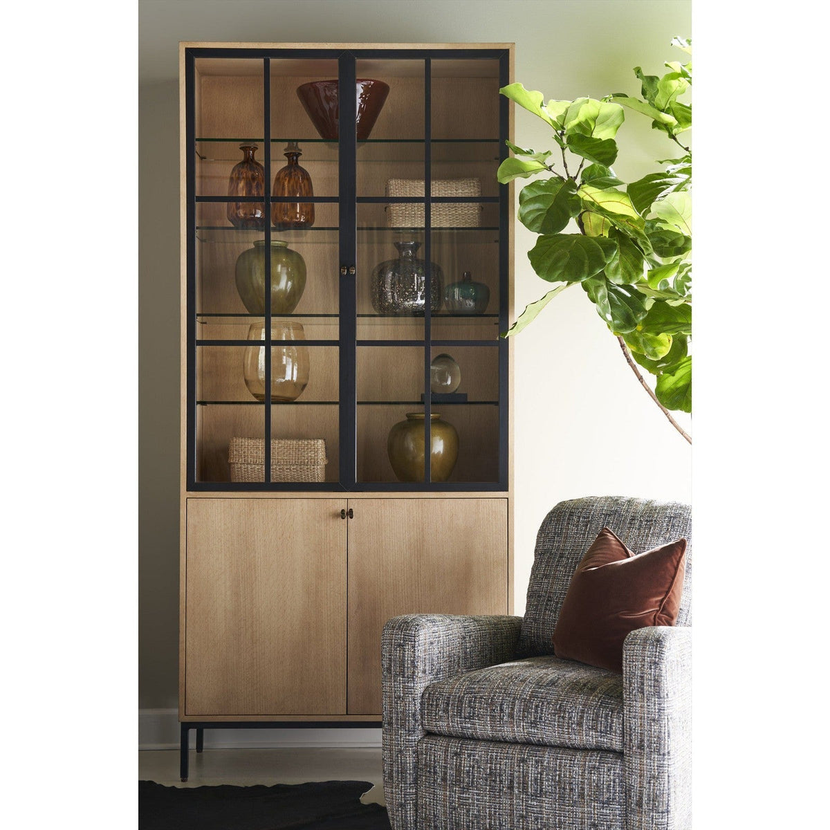 Century Furniture Open Sky Tall Display Cabinet