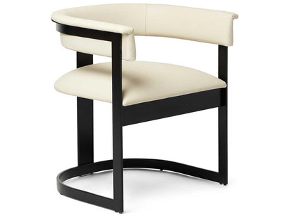 Darcy Black Upholstered Arm Dining Chair