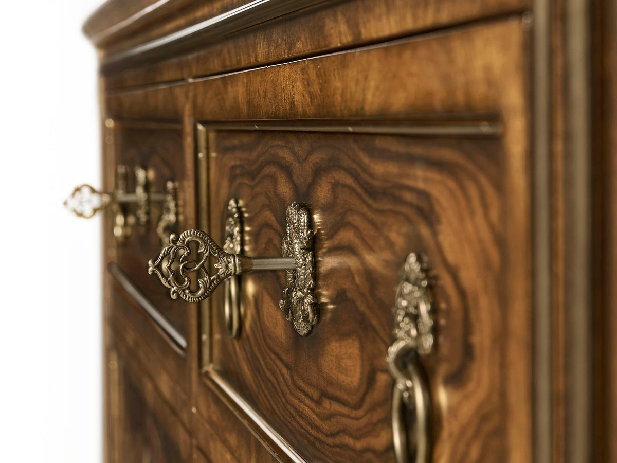 Viceroy 6-Drawer Mahogany Wood Double Dresser Santos Brown