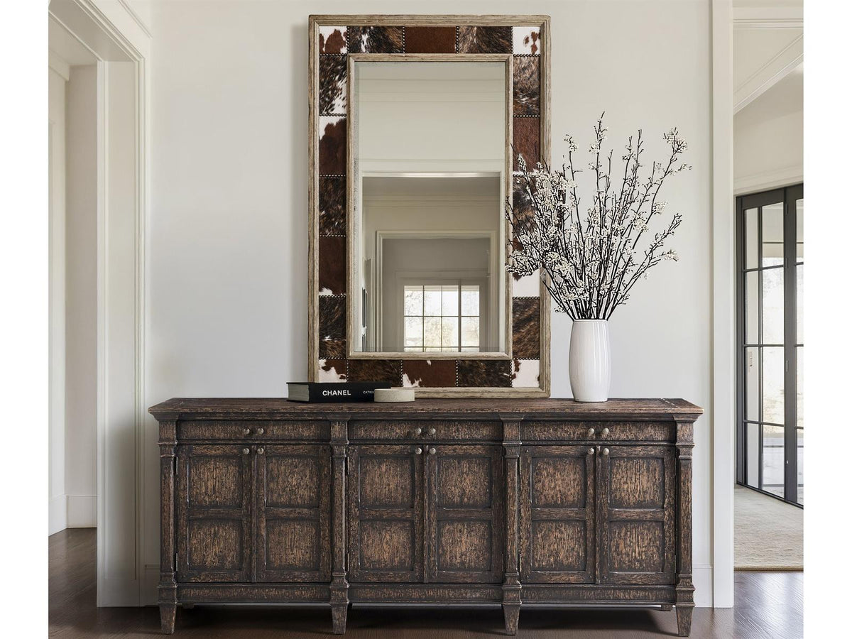Caldera Brown Sideboard and Mirror Set