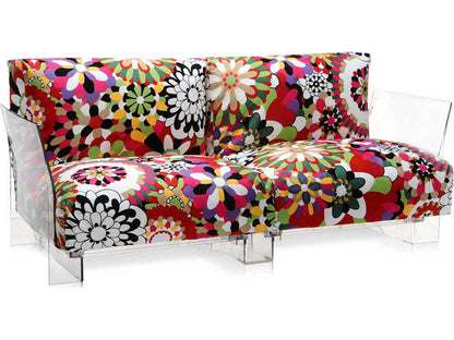 Pop Missoni Wide Purple Upholstered Sectional Sofa