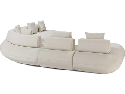 Luxcor Modluxe Ferrara Modular Sofa 06 in Vainilla Bouclet