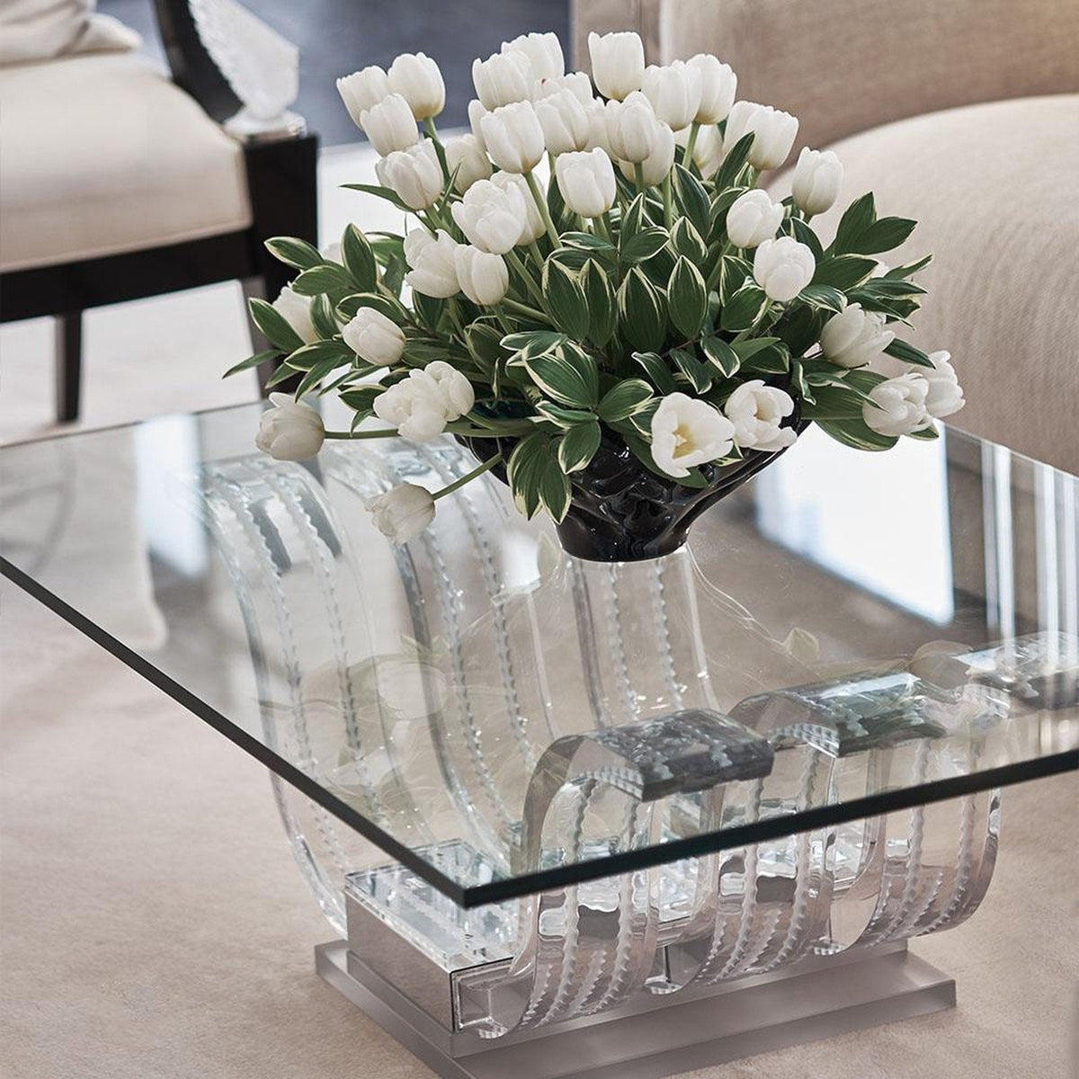 Lalique Perles Coffee Table