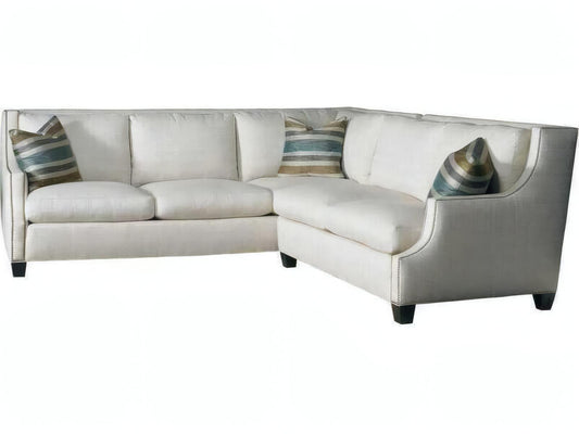 Manhattan Beige Upholstered Sectional Sofa