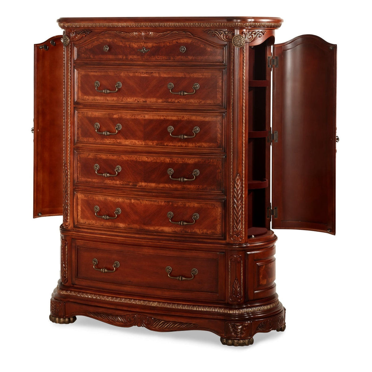 Michael Amini Cortina Vertical Storage Cabinets Chest