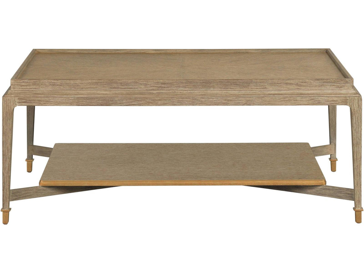 Rectangular Wood Washed Oak Coffee Table