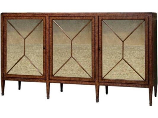 72" Mahogany Wood European Sideboard