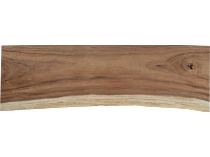 Floating Console Table Natural Chamcha Wood and Acrylic