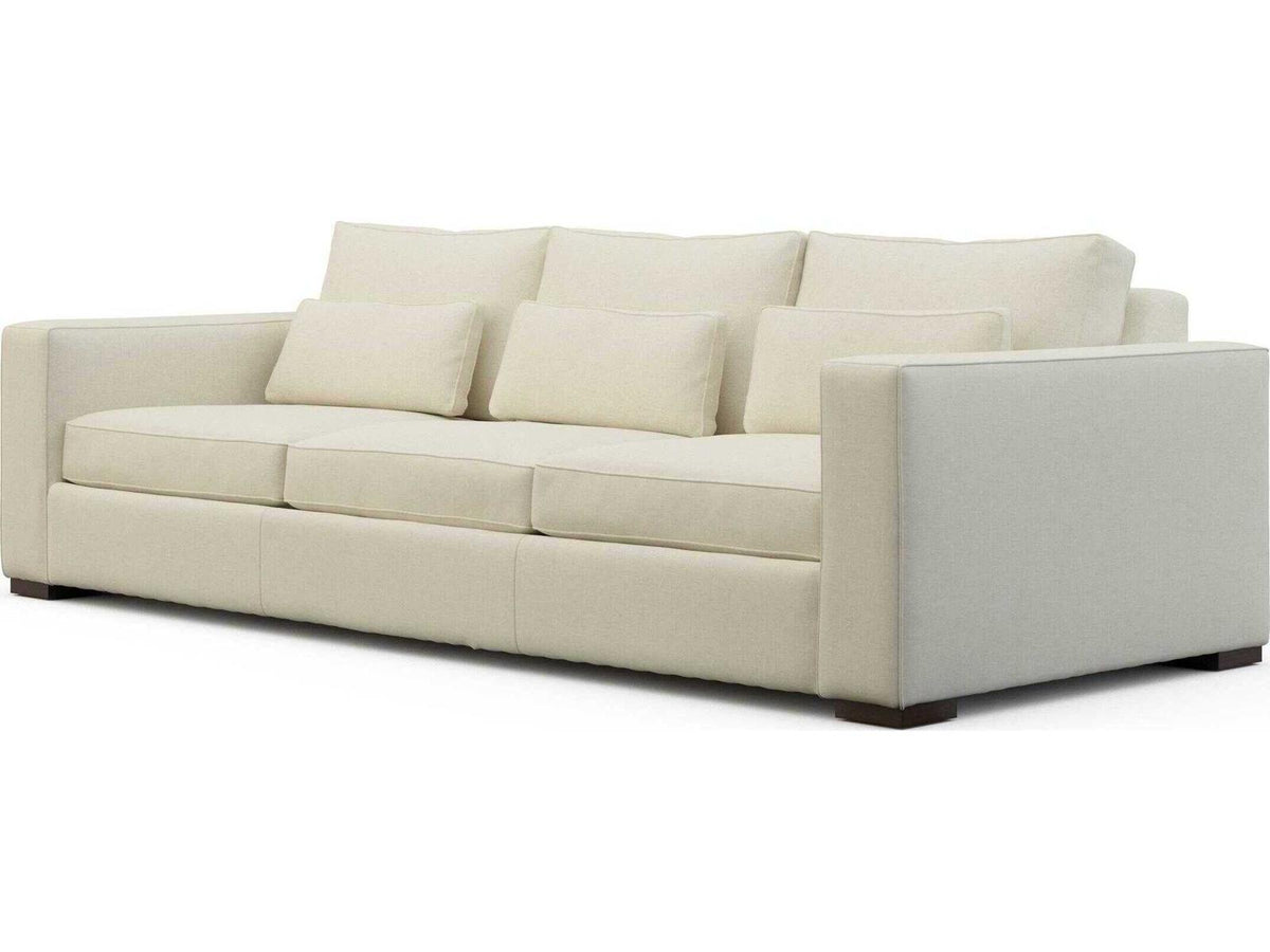 Geneva Extra Long 3-Seat Fabric Sofa in Beige