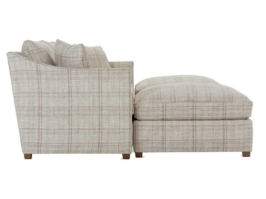 Serena Beige Upholstered Sectional Sofa