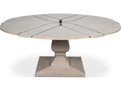 Kelso Round Wood Dining Table in Moonskin Finish