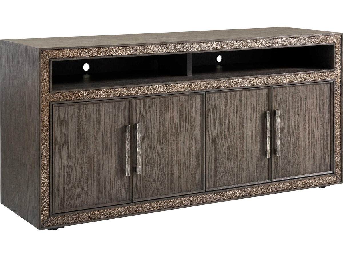 Studio Designs Hampton 66-Inch Oak Wood Media Console in Graphite
