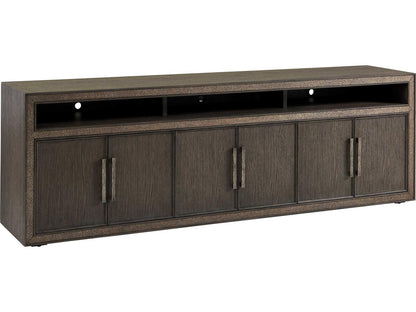 Studio Designs Hampton Long 96-Inch Media Console in Rich Graphite Oak