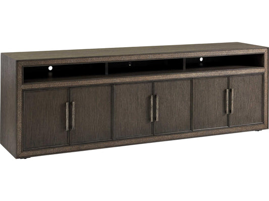 Studio Designs Hampton Long 96-Inch Media Console in Rich Graphite Oak