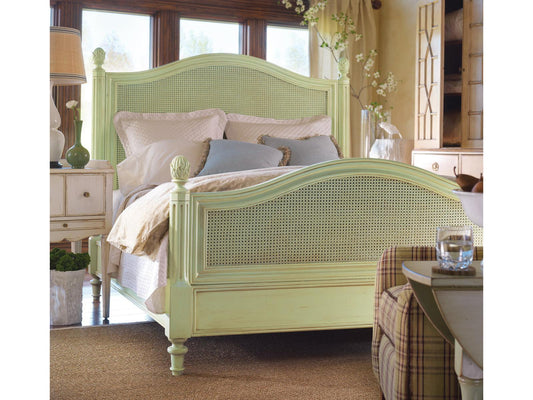 Frenchtown California King Panel Bed with Cane Headboard