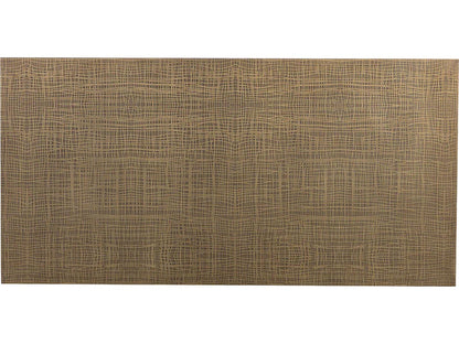 Albans Rectangular Coffee Table in Burnished Brass and Black