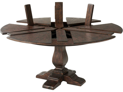 Althorp Victory Oak Jupe Extending Dining Table 56 Inch Diameter