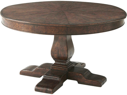 Althorp Victory Oak 72-Inch Circular Extending Dining Table