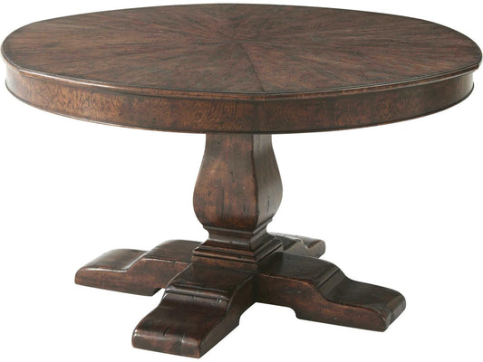 Althorp Victory Oak 72-Inch Circular Extending Dining Table
