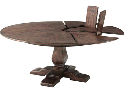 Althorp Victory Oak 72-Inch Circular Extending Dining Table