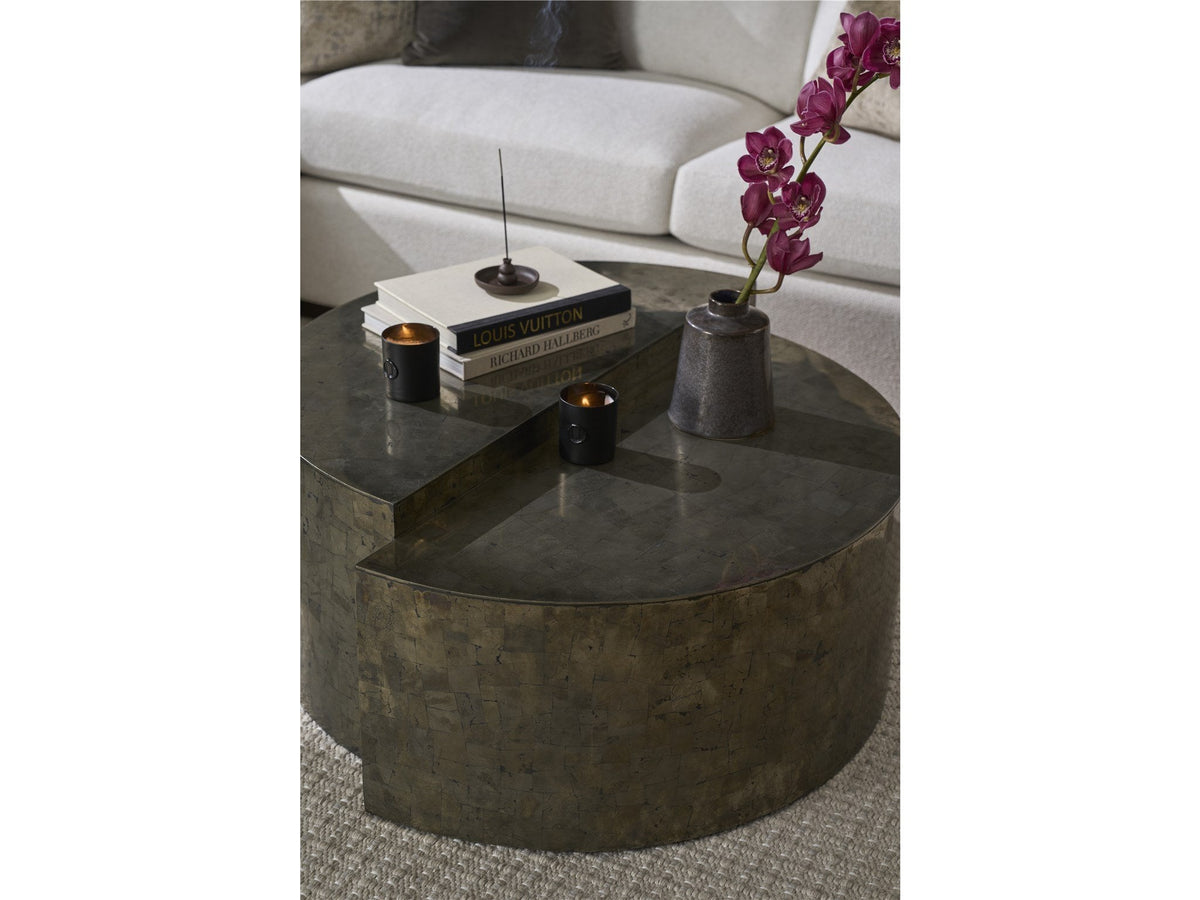 Universal Modern Sable & Desert Cosmo Cocktail Table