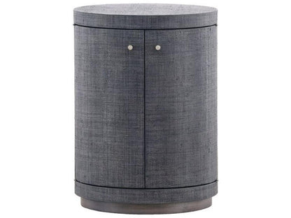 Cella Round Fabric End Table