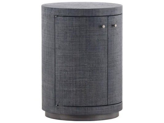 Cella Round Fabric End Table