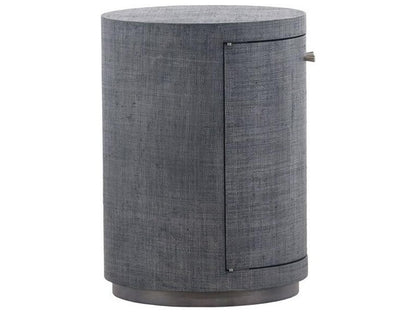 Cella Round Fabric End Table