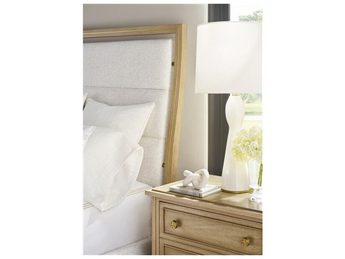 Reflection 2-Drawer Nightstand in Latte Bleached Mahogany