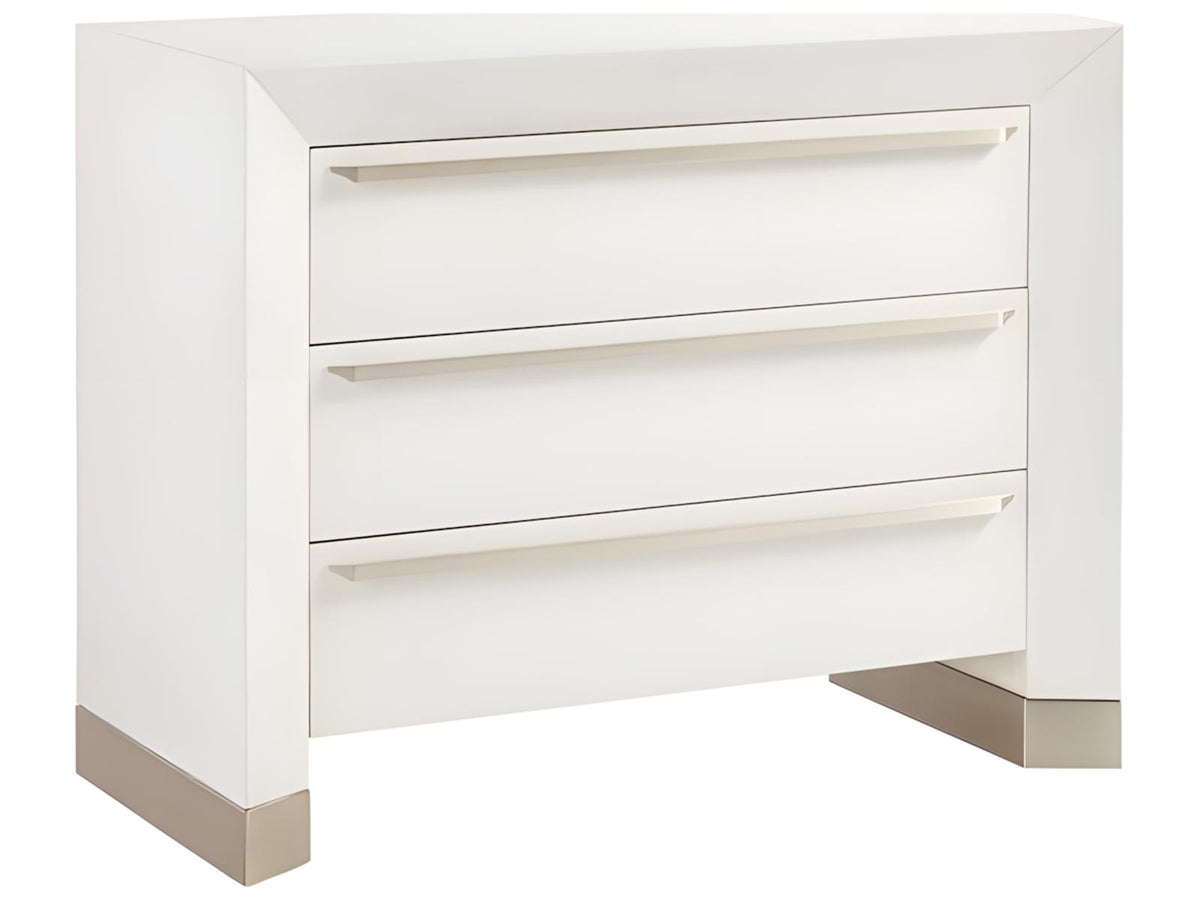 Dunecrest 3-Drawer Nightstand in Sugar Coat Finish