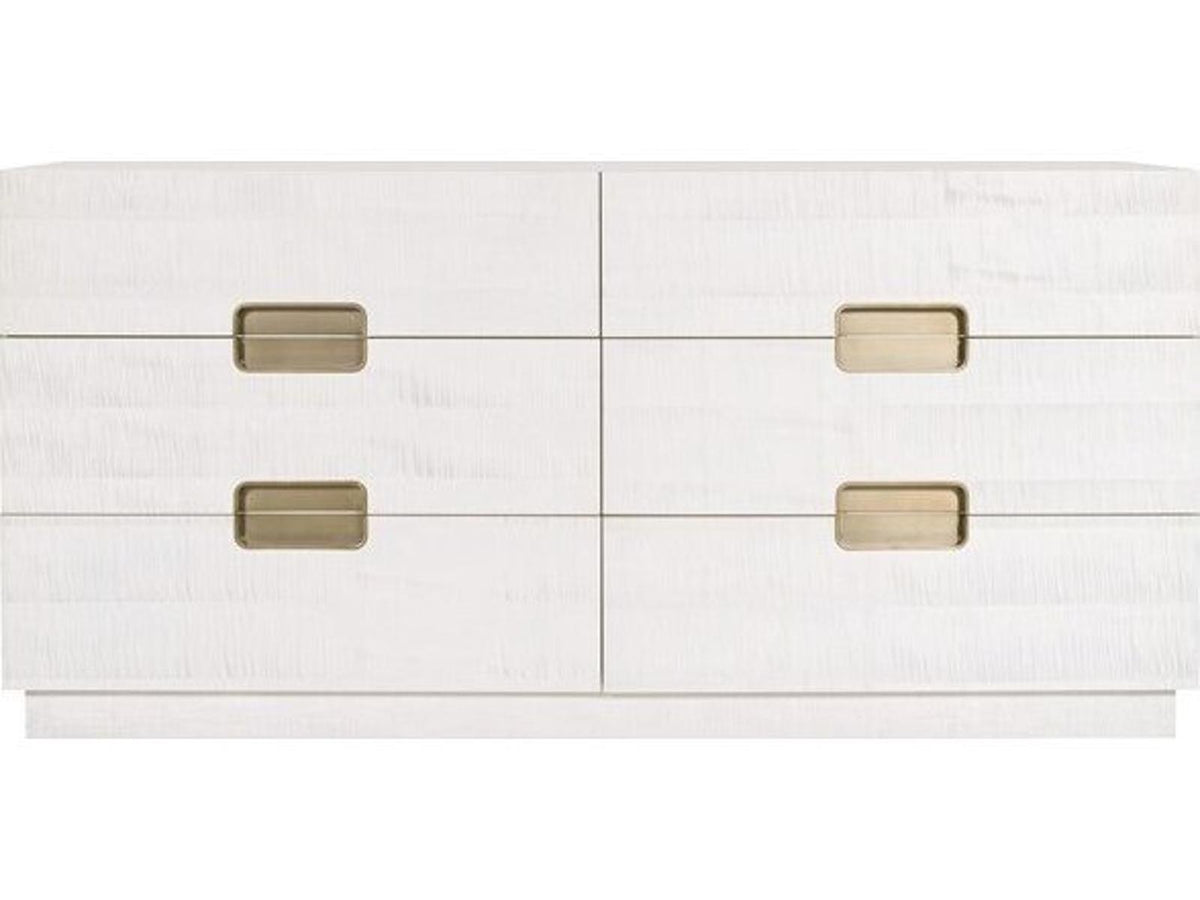 Splendor 4-Drawers White Solid Wood Double Dresser