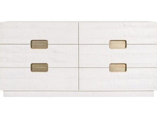 Splendor 4-Drawers White Solid Wood Double Dresser