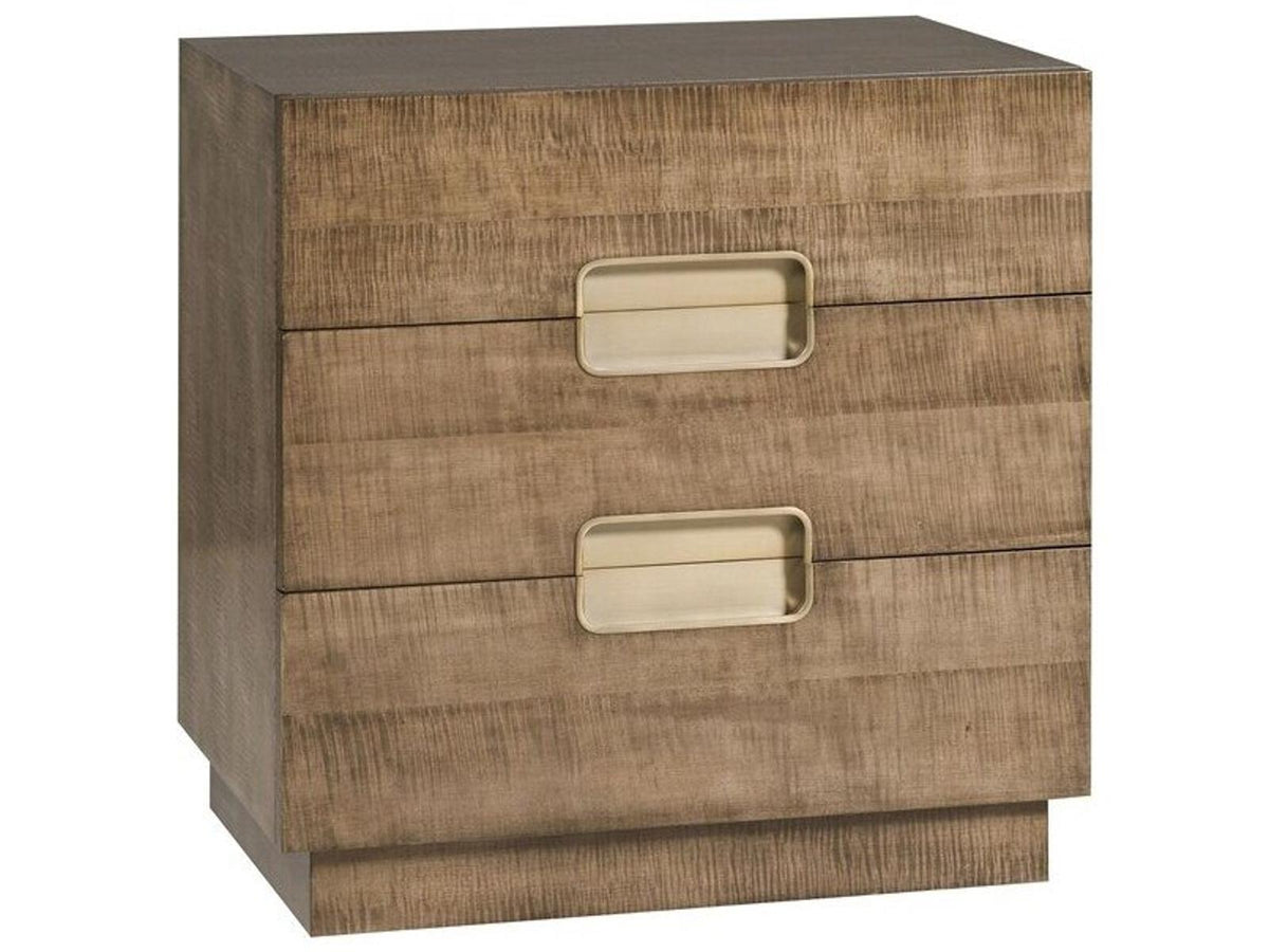 Splendor 2-Drawers Brown Nightstand