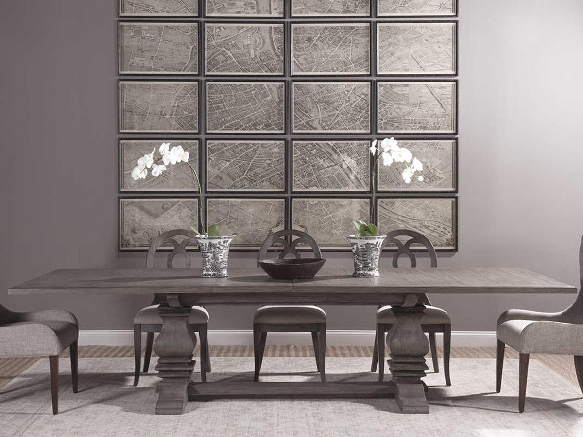 Home Axiom Rectangle Dining Table in Grigio Mahogany Finish