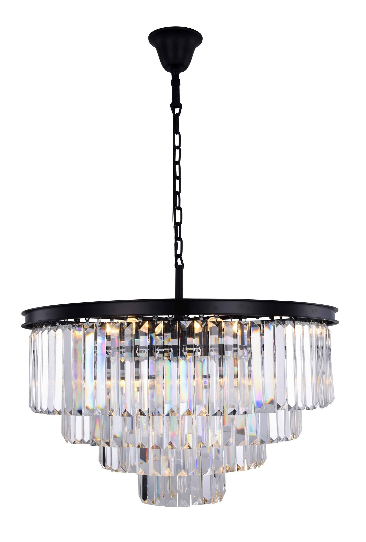 Four-Tier Clear-Crystal Sydney Chandelier