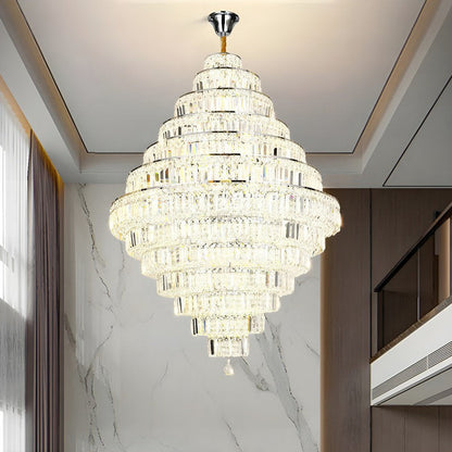 Gold or Chrome Crystal LED Chandelier