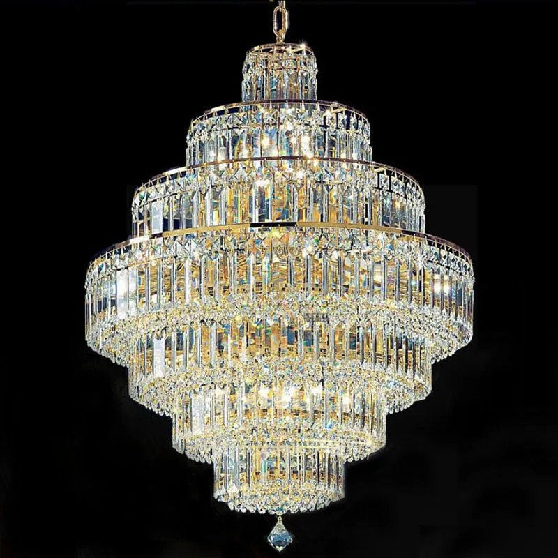 Gold or Chrome Crystal LED Chandelier