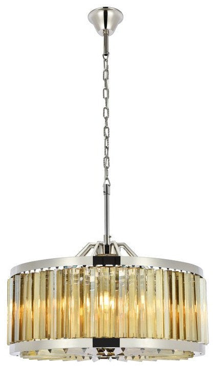 Golden Teak Royal Cut Crystal Chandelier