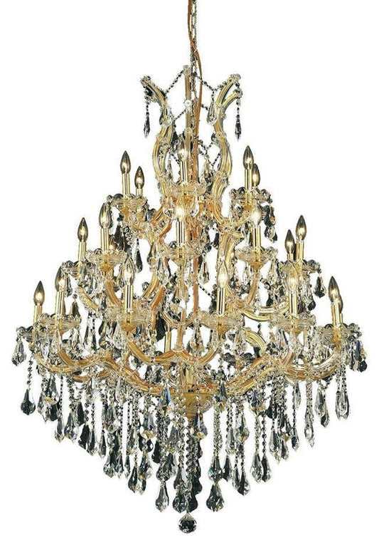 Maria Theresa 28-Light Gold Finish Crystal Chandelier