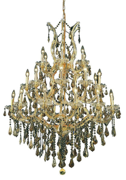 Maria Theresa 28-Light Gold Finish Crystal Chandelier