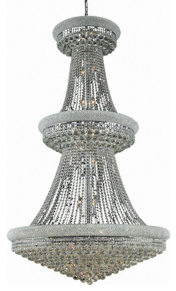 Primo Chrome Royal-Cut Crystal Chandelier