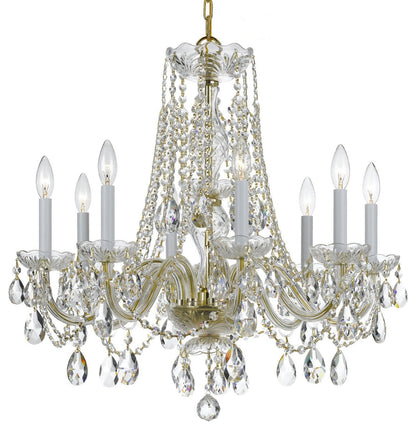 Single-Tier 8-Light Victorian Chandelier