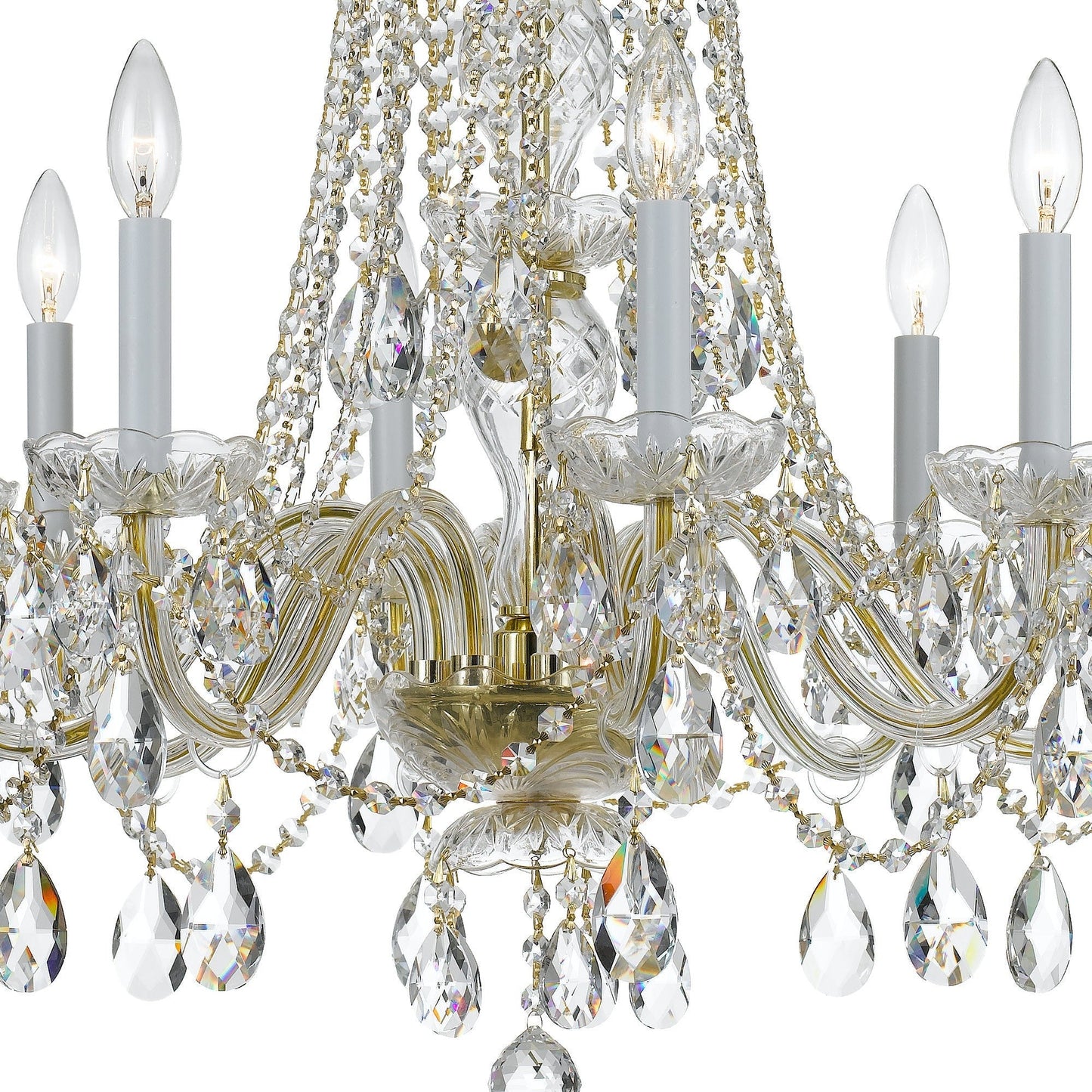 Single-Tier 8-Light Victorian Chandelier