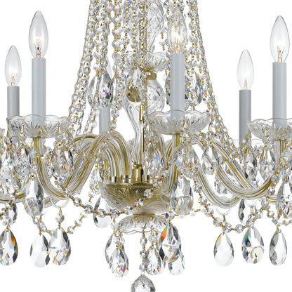 Single-Tier 8-Light Victorian Chandelier