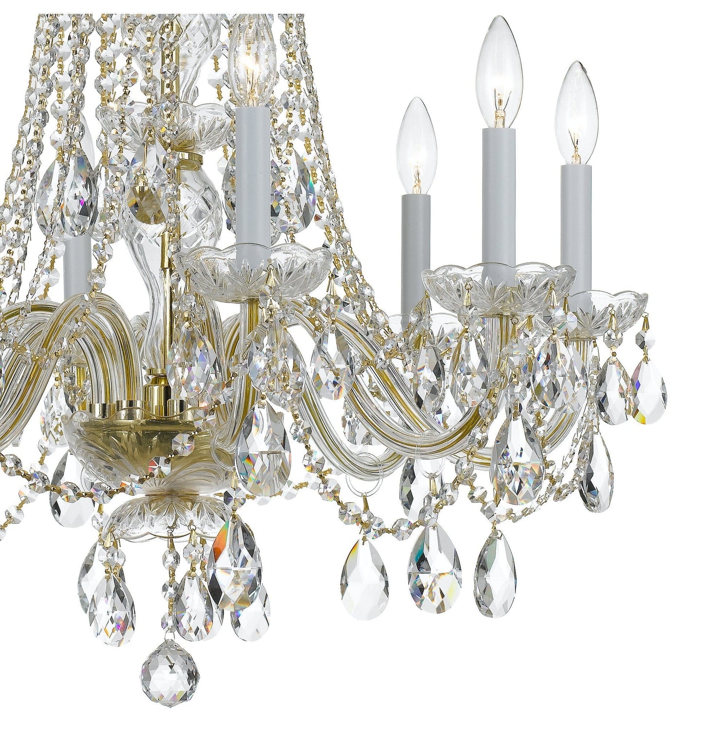 Single-Tier 8-Light Victorian Chandelier