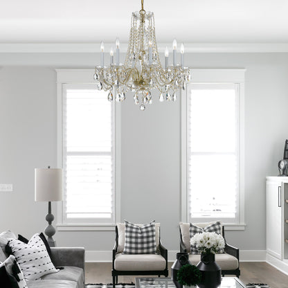 Single-Tier 8-Light Victorian Chandelier